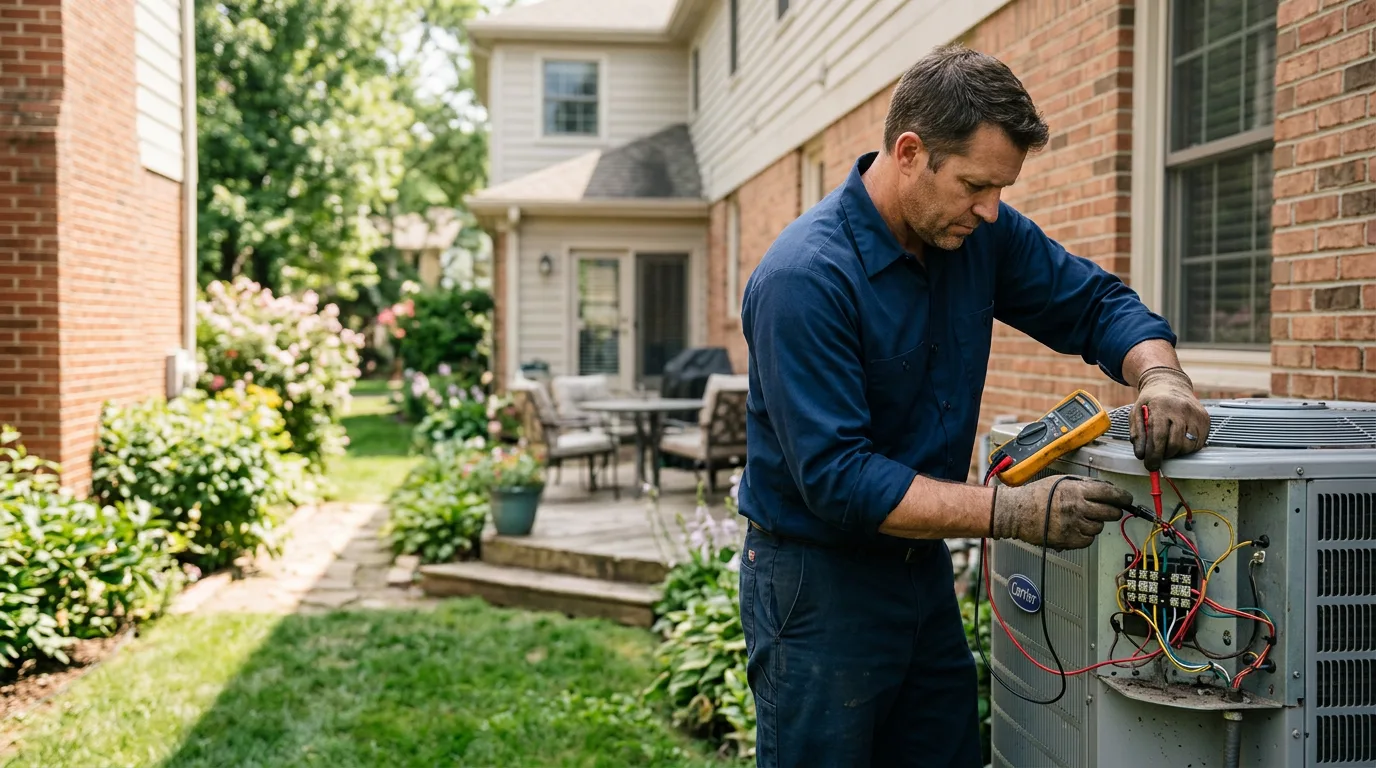 HVAC technician working near Florala, AL